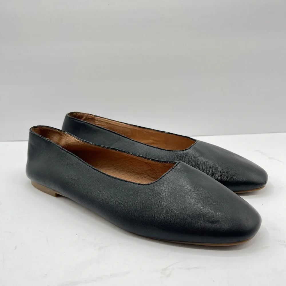 Madewell Women’s Size 10 “The Cory” Black Ballet Flats Casual Work